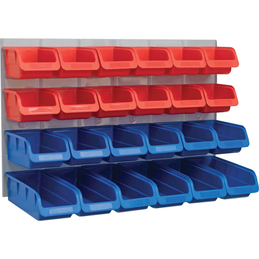 Faithfull 24 Piece Plastic Storage Bin Set