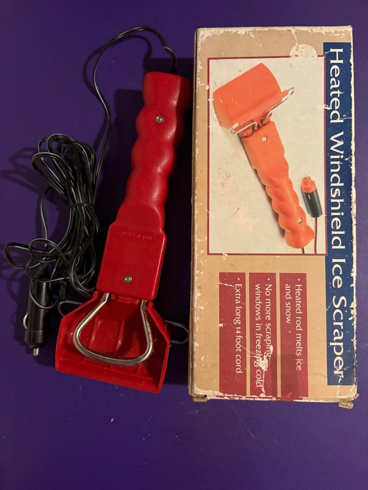 Heated Windshield Ice Scraper Vintage