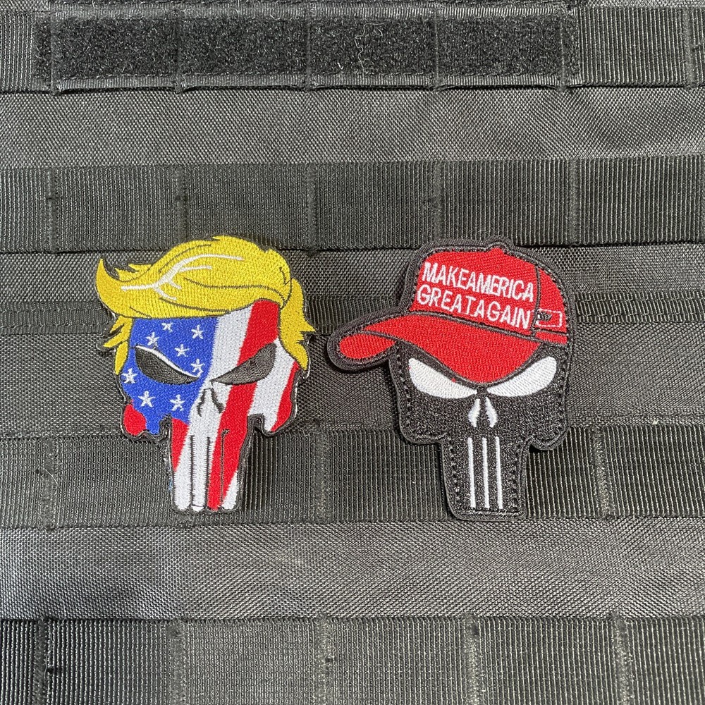 Trump Punisher Skull Tactical Morale Patch Set
