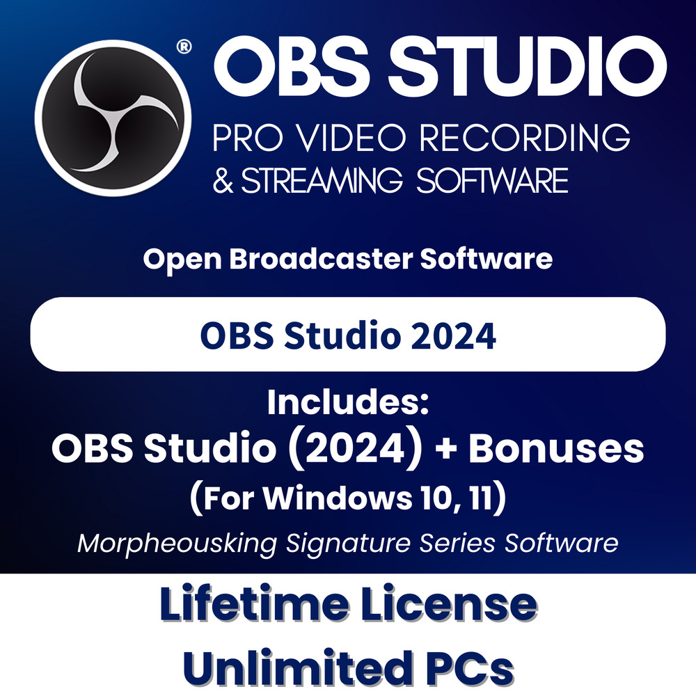 OBS Studio PRO 2024 - Video Recording | Live Streaming Screen Recording Software
