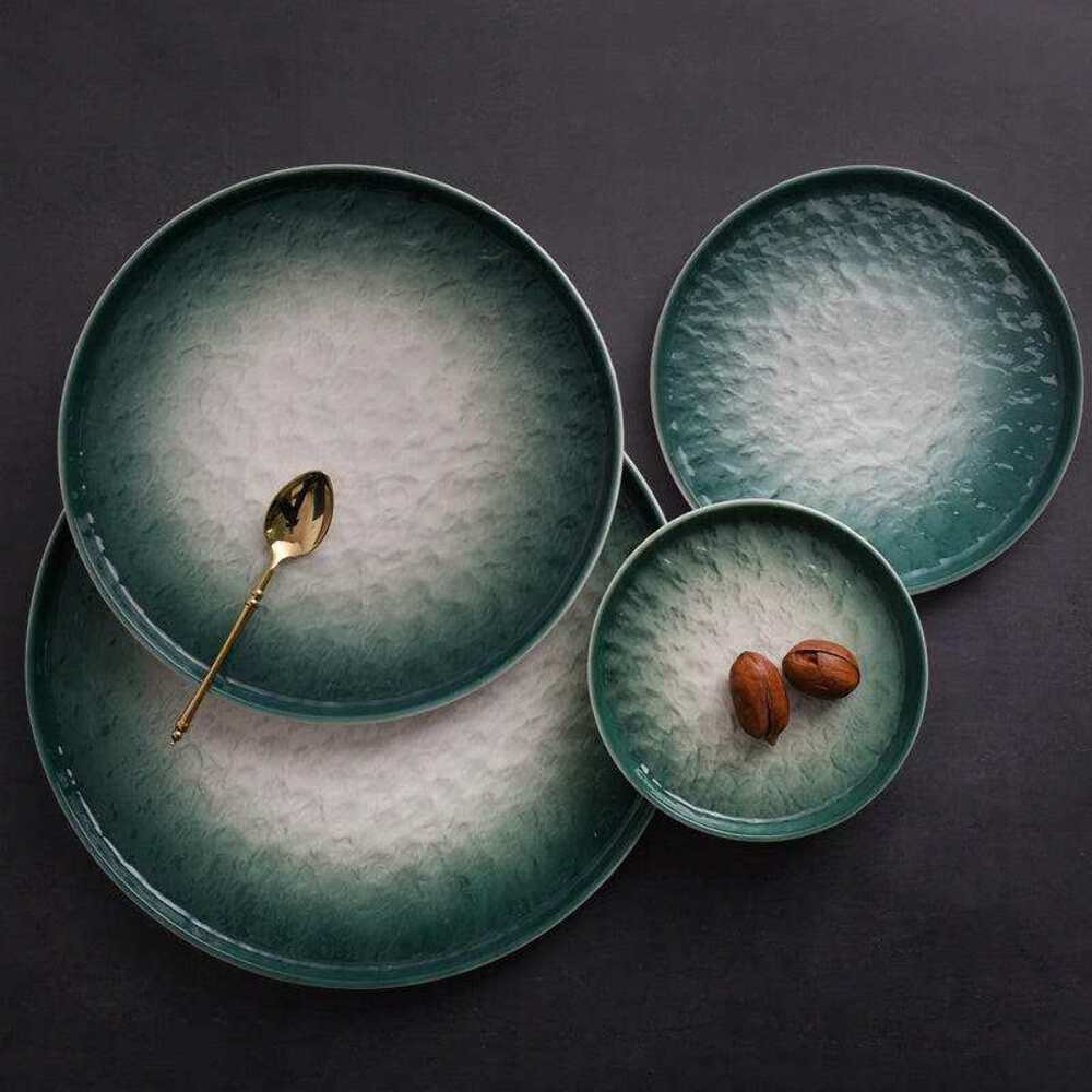 Gradient Emerald Plate Set