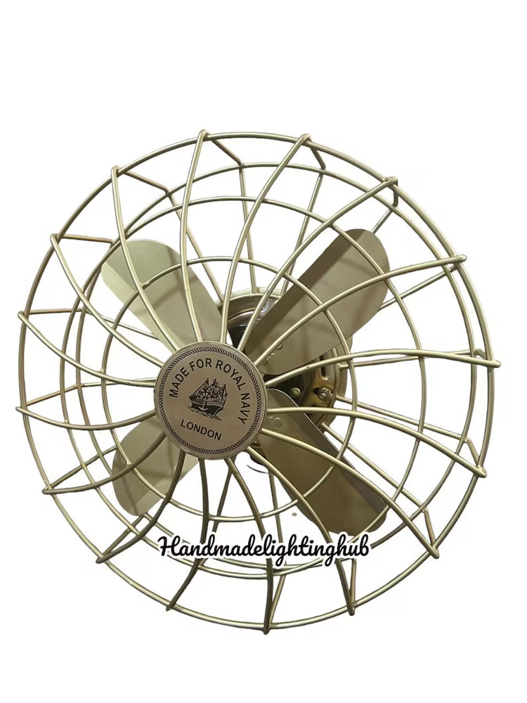 Brass Nautical Handmade Ceiling and wall Adjustable Fan