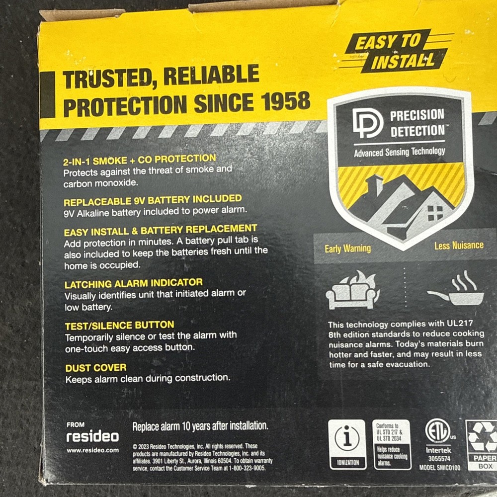 BRK Battery-Powered Ionization Smoke and Carbon Monoxide Detector