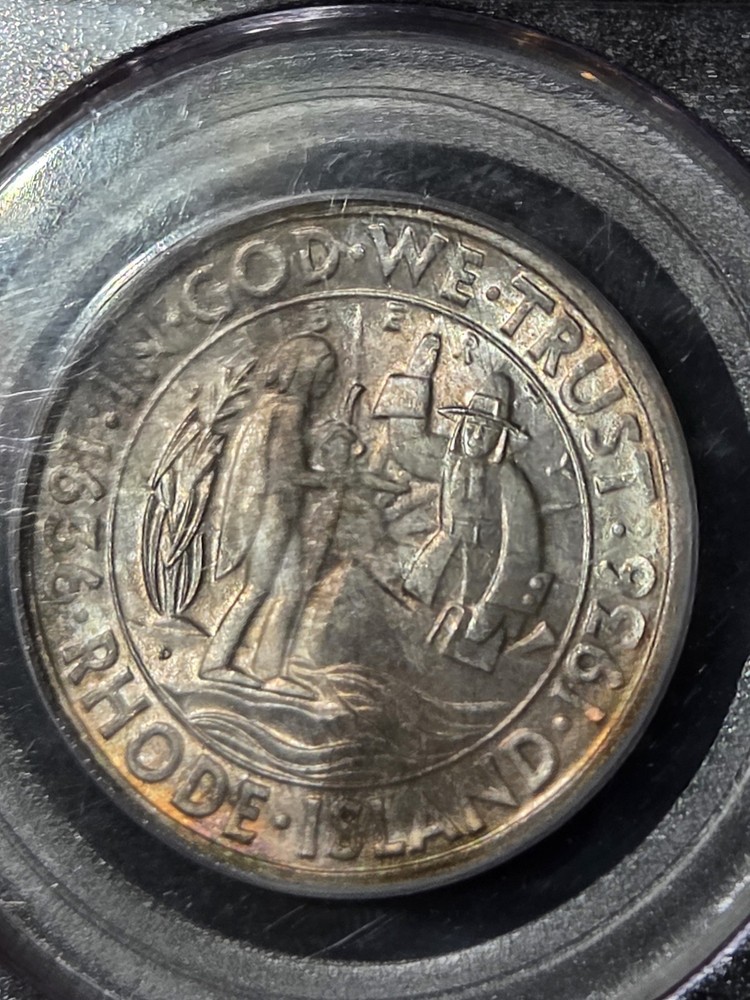 1936-D Providence, Rhode Island Tercentenary Half Dollar PCGS MS-66 (Toned)