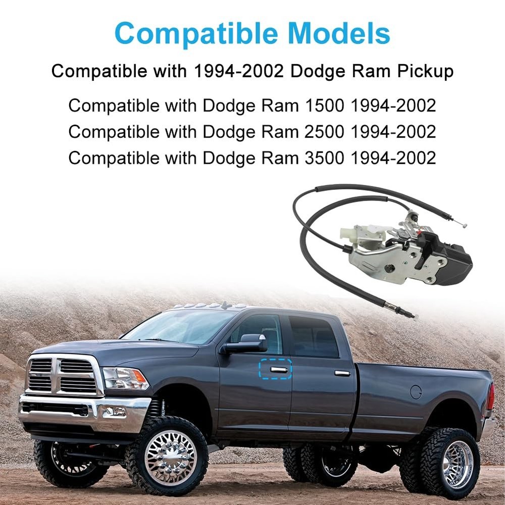 Door Lock Actuator w/Latch Compatible with Dodge Challenger 2015-2023 Replace...