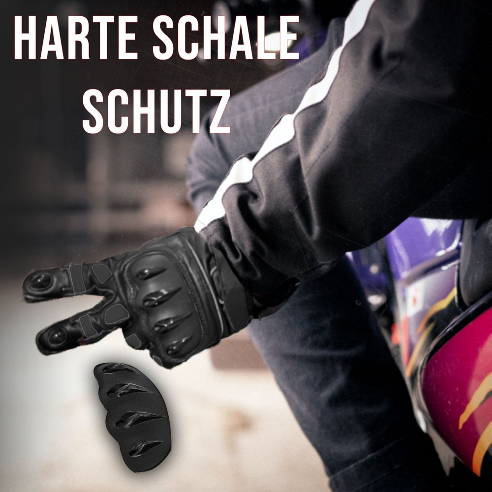 Leather Motorcycle Gloves, Waterproof, with Touch Screen, CE Certified