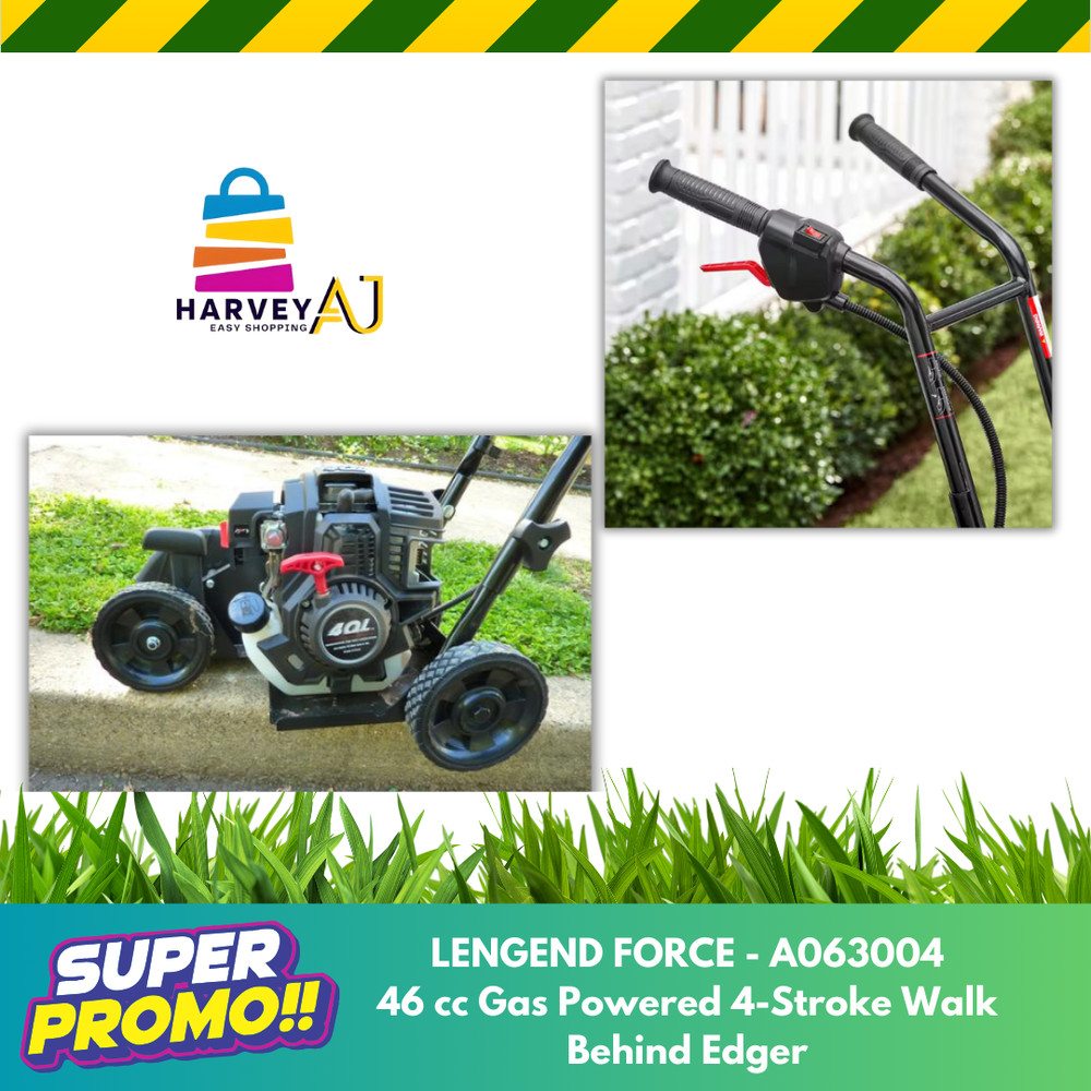 Legend Force A063004 - 46 cc Gas Powered 4-Stroke Walk Behind Edger