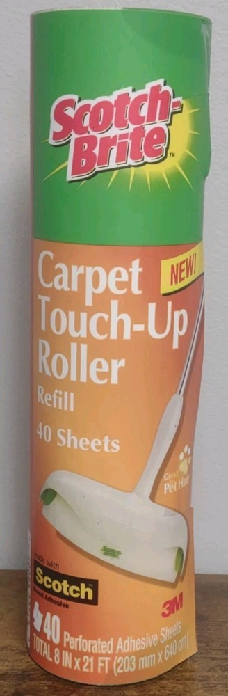 Scotch Brite Carpet Touch Up Roller Refill 40 Sheets New