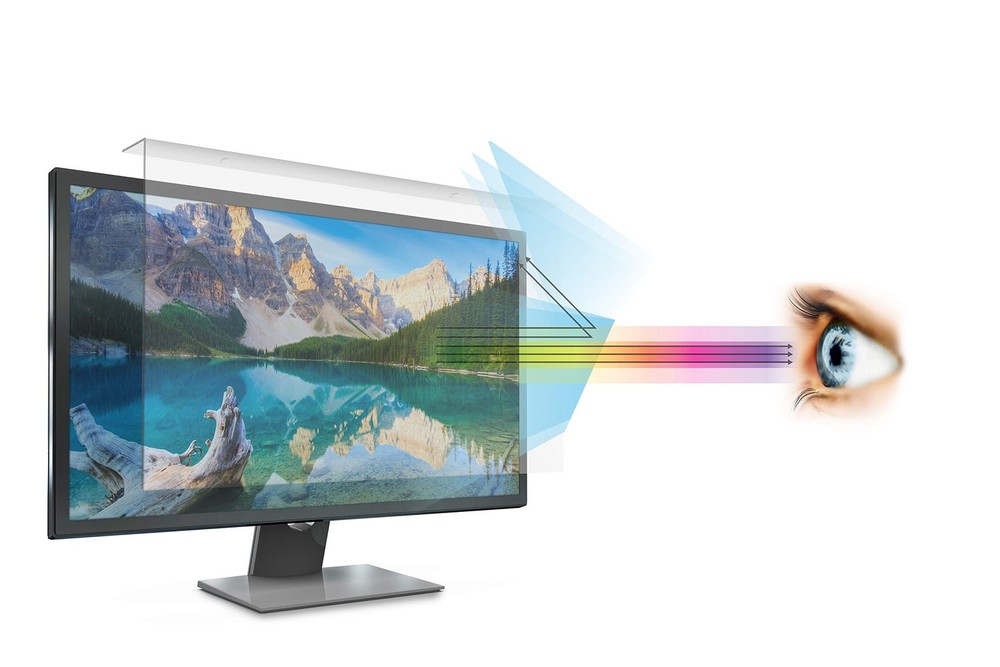 Anti Blue Light Screen Filter for 23 and 24 Inches Widescreen Computer Monito...