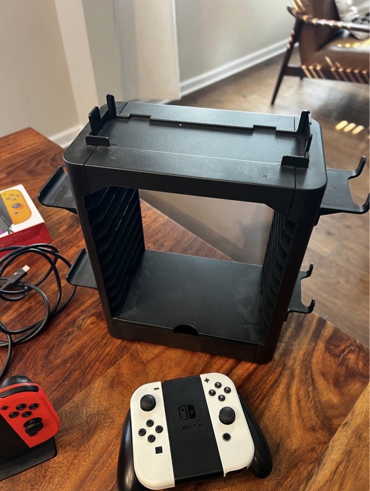 Nintendo Switch OLED Console Bundle Joy-Con Pro Controllers Dock Case