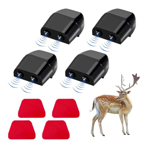 Deer Whistles for Car, Avoid Collisions Deer Warning Devices with 4 PCS Black