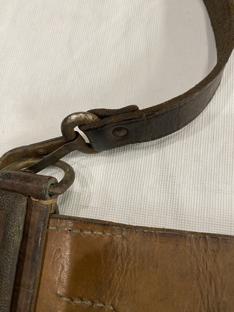 WWII German Leather Belt Dated 1939