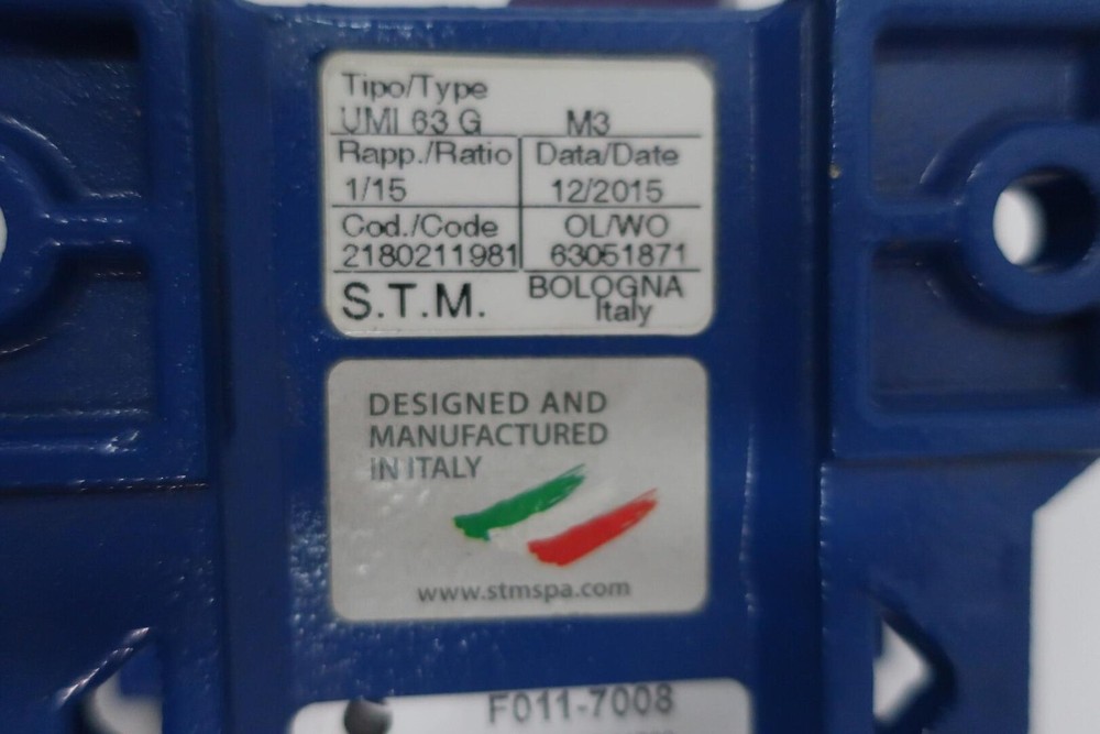 Stm UMI63G Right Angle Gear Reducer 15:1