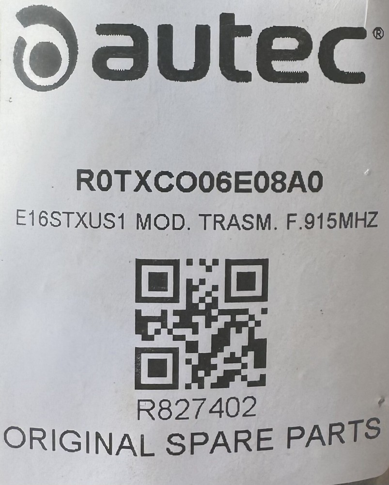 AUTEC E16STXUS1 MOD. TRASM. F.915MHZ Transmitter Board -ROTXC006E08A0