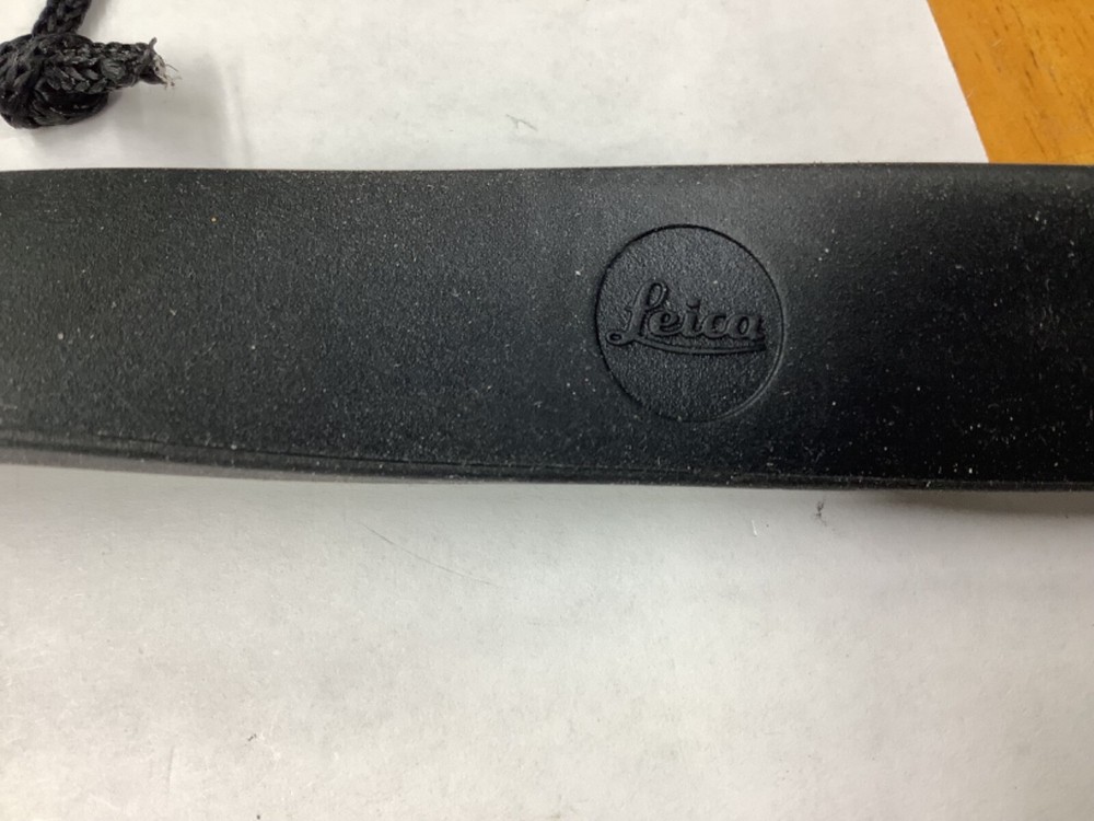 Vintage Leica Black Rubber Camera Neck Strap