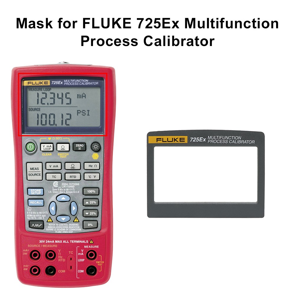 Plastic Screen Frame Cover for FLUKE 725Ex Multifunction Process Calibrator