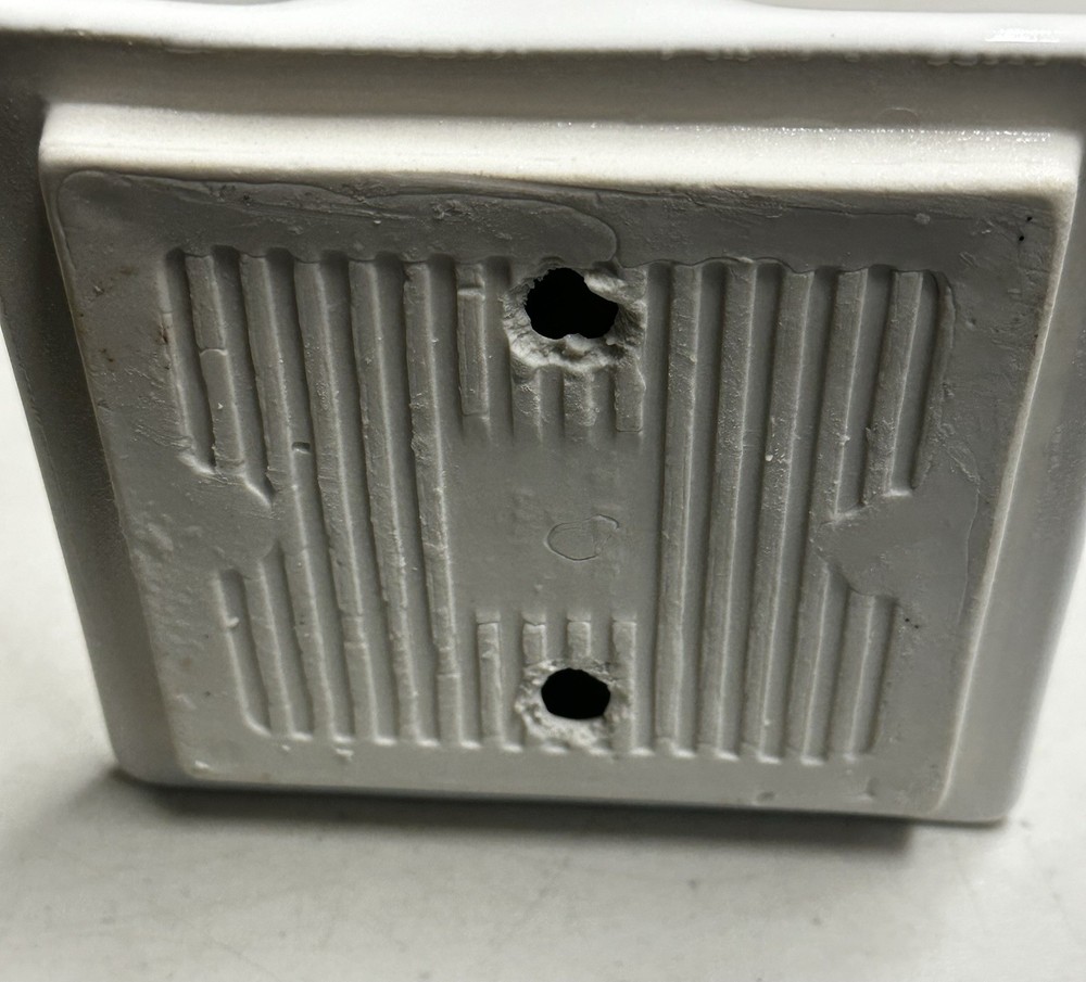 Lenape Ceramic Soap Dish Thin Set Installation White Ceramic