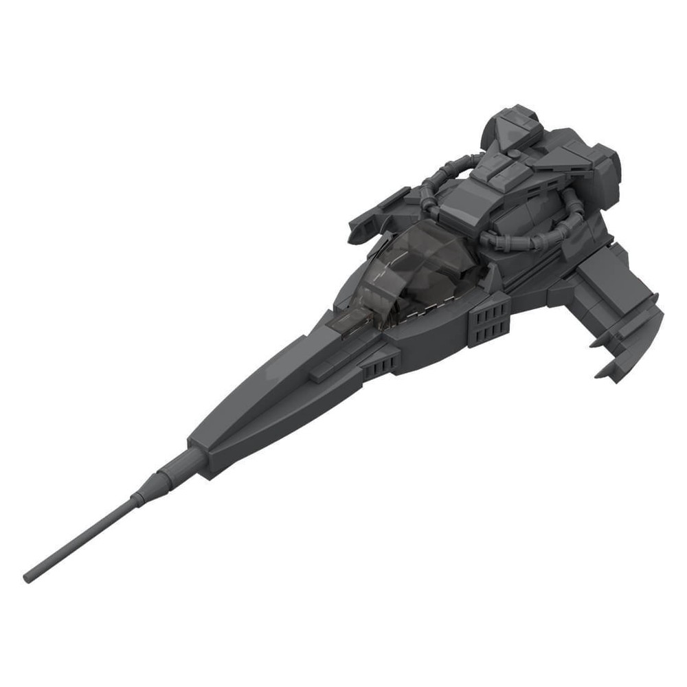Compatible Wraith-Dart Space Wars Ship Sci-Fi Spacecraft Model 242 Bricks