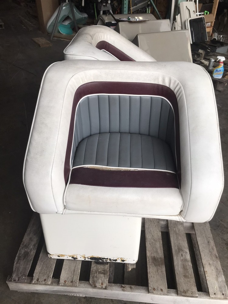boat captains chairs seats and mount base boxes