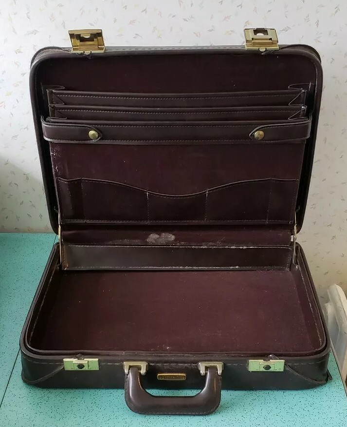 Vintage CN Railroad Briefcase By Stradellina