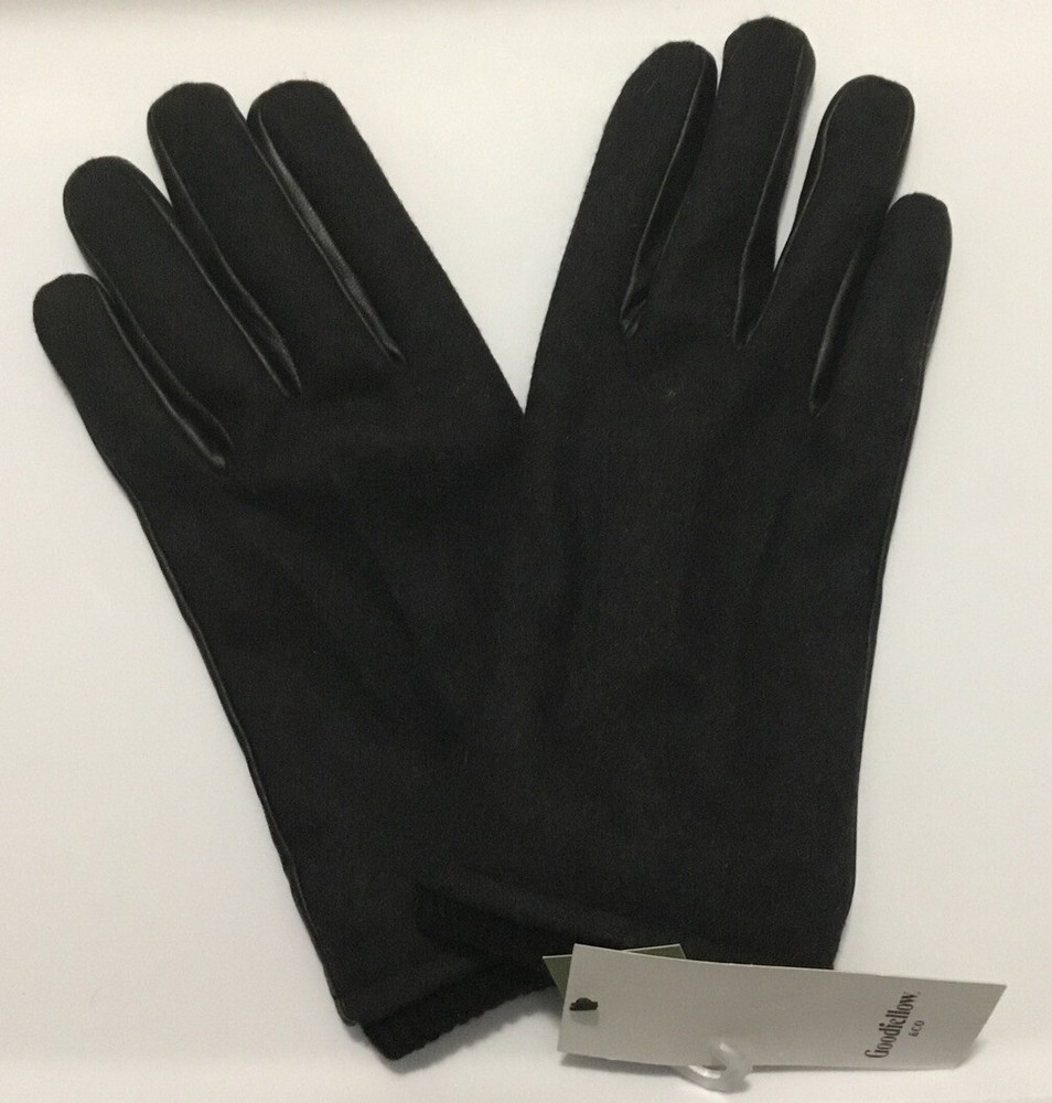 Goodfellow & Co Mens Gloves Tech Touch Leather Gray Medium