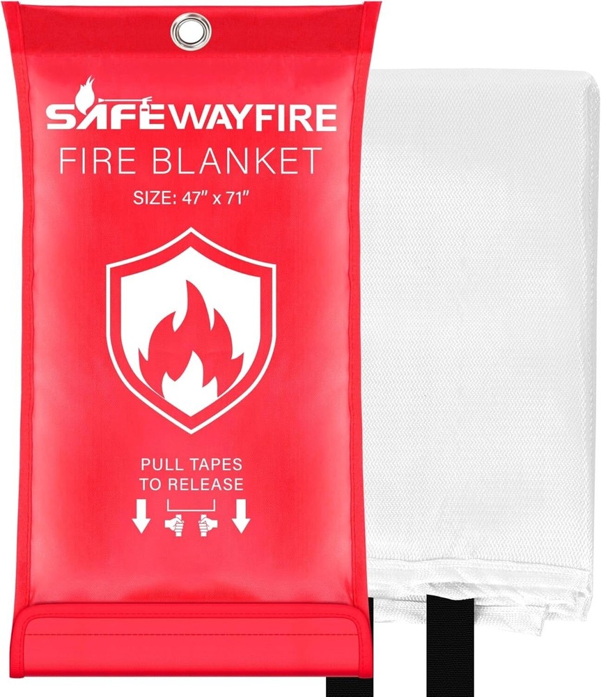 SAFEWAYFIRE Emergency Fire Blanket 6 Pack 47'' X 71'' Fire Suppression
