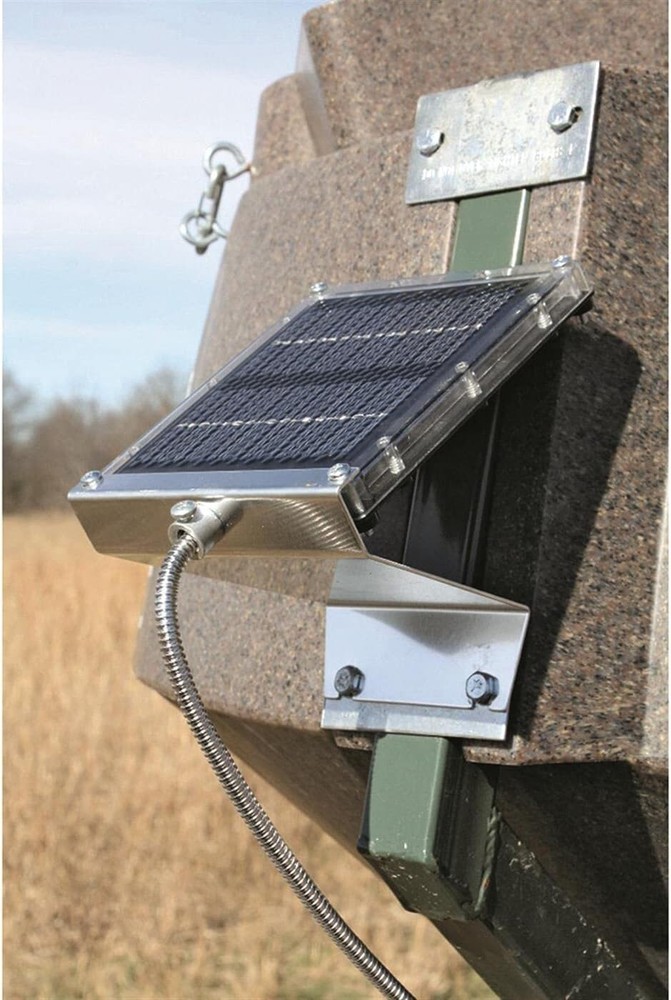 Boss Buck 12V Solar Panel Universal for Deer Feeder with Mounting Bracket