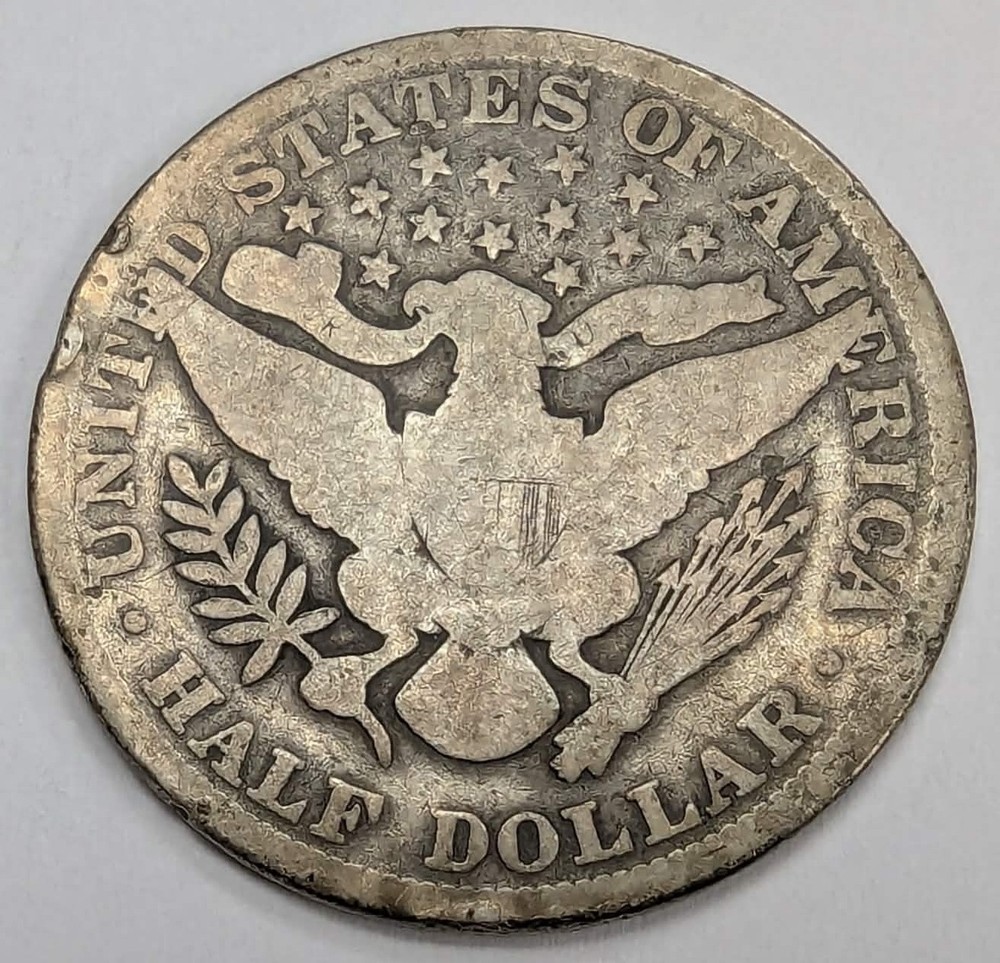 1892 Barber Half Dollar US Coin
