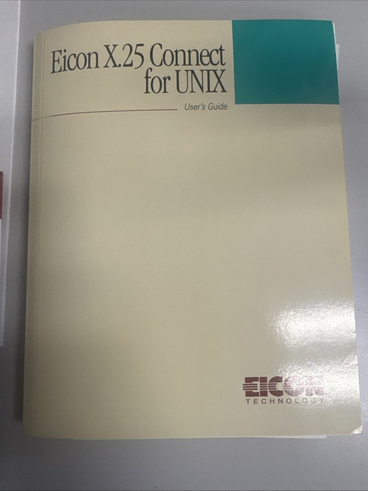 EICON TECH SOFTWARE MEDIA FOR SCO UNIX & UNIXWARE + USER'S GUIDE (#149)