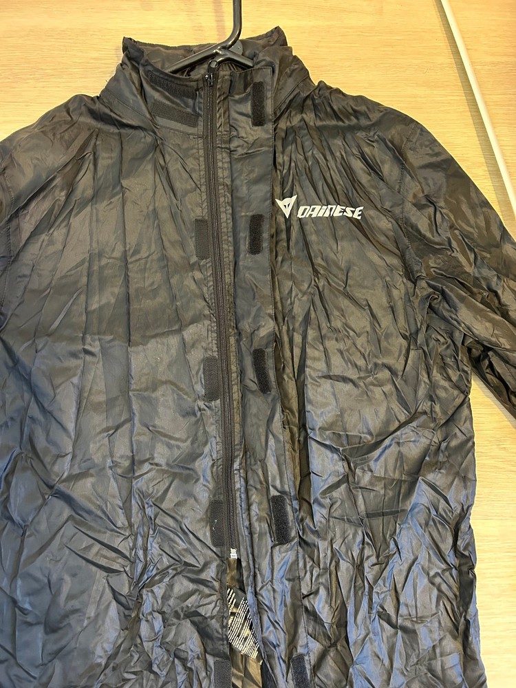 Dainese Packable Rain Shell Jacket Hooded Motorcycle Windbreaker Medium