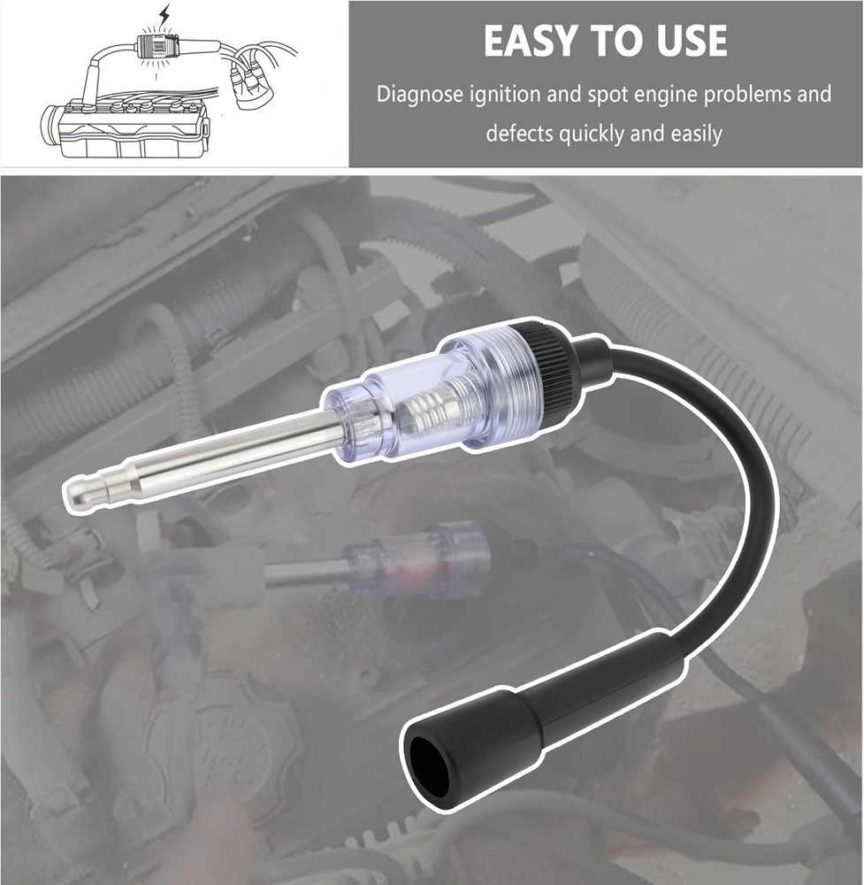 Effortless Engine Diagnostics - 2PCS Universal Spark Tester with Neon Indicator