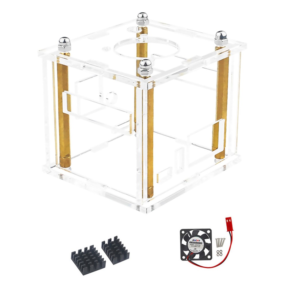 Acrylic Case Transparent Enclosure Clear Protective Cover For Orange Pi Zero 3