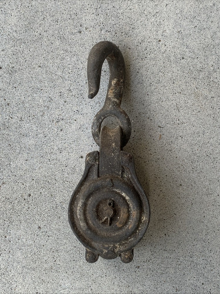 Vintage Single & Double Block Pulley Lot