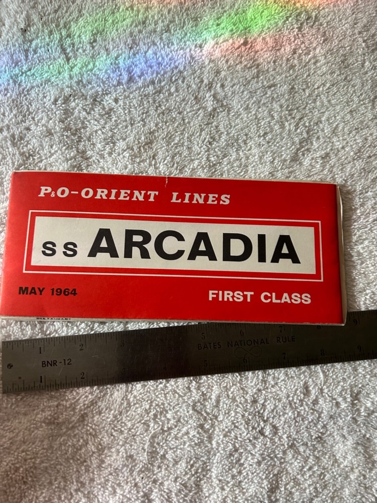 1964 Orient Lines SS Deck Plan Ocean Liner