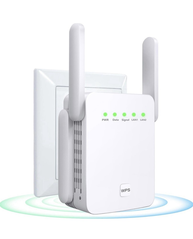 Meestory White One Step Setup WiFi Signal Range Extender For Home