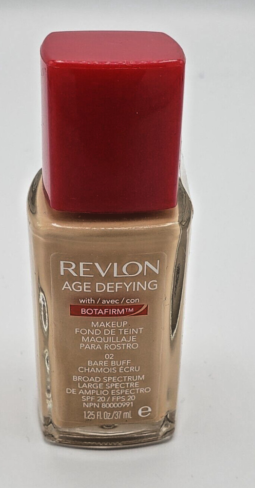NEW Revlon Age Defying Foundation With BOTAFIRM 02 BARE BUFF
