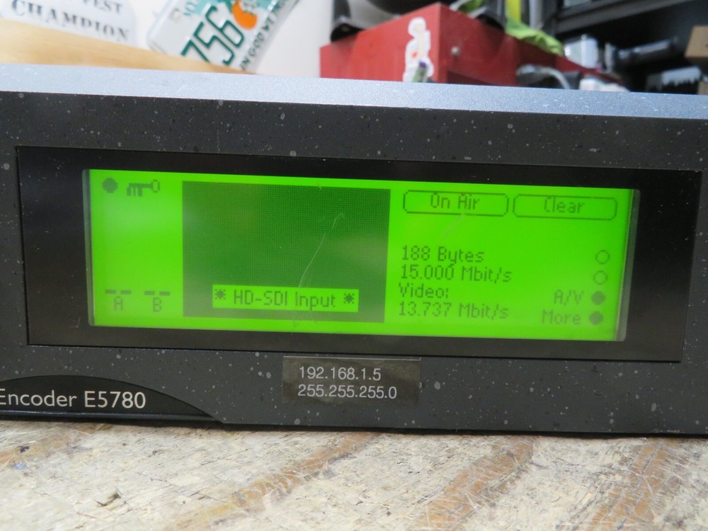 Tandberg Ericsson MPEG2 4:2:2 HD Encoder E5780 ATSC DVB 2U Rackmount ASI out