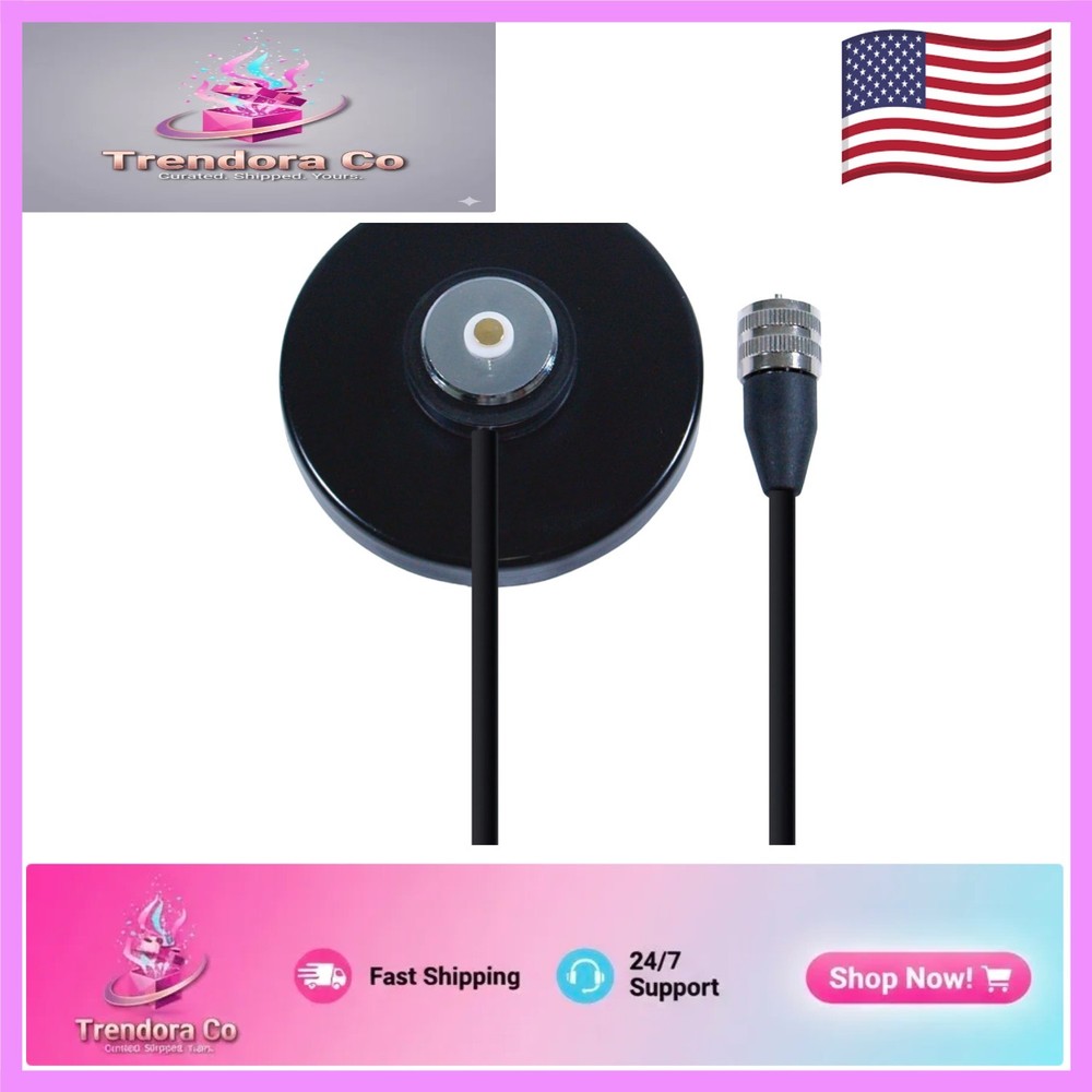 Efficient MicroMobile Mag Mount Antenna - Includes Batteries for Instant Use
