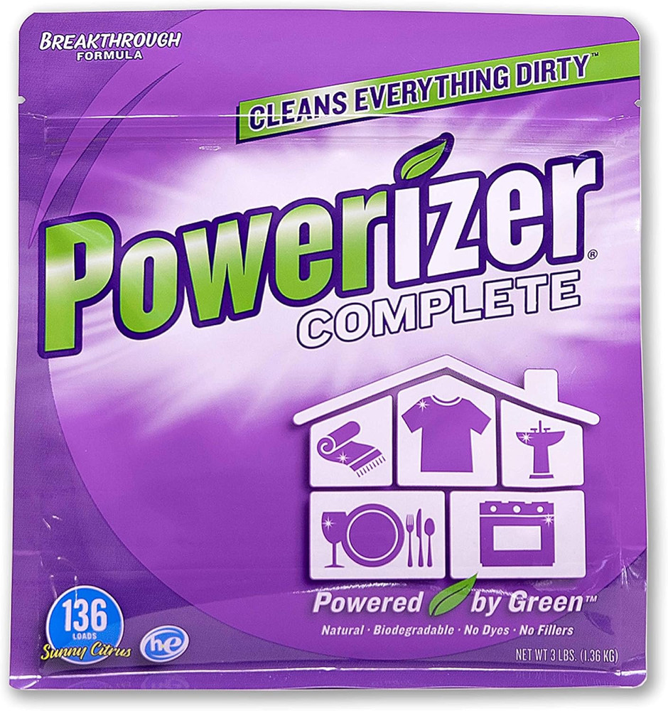 Powerizer Complete Multi-Purpose Detergent Powder - Oxi Stain Remover - Natural