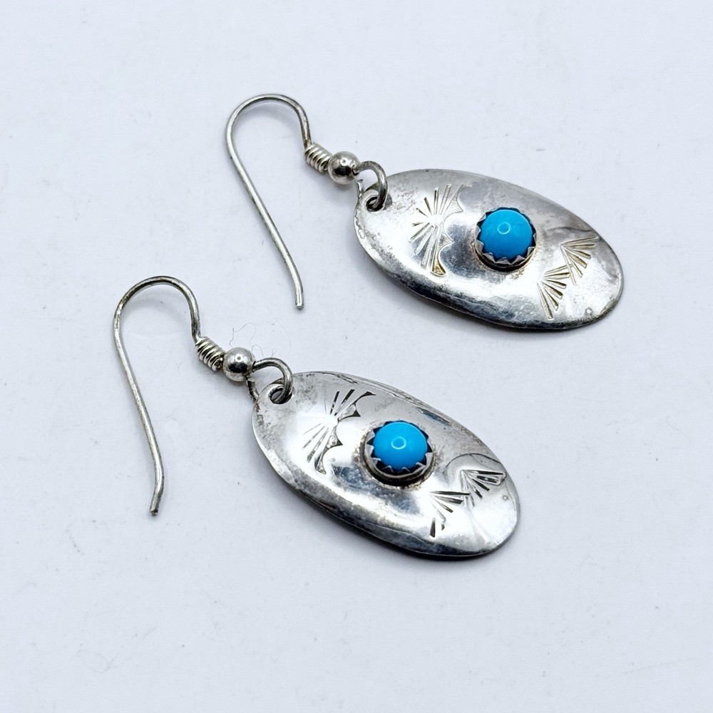 DP Laguna Turquoise Sterling Silver 925 Earrings