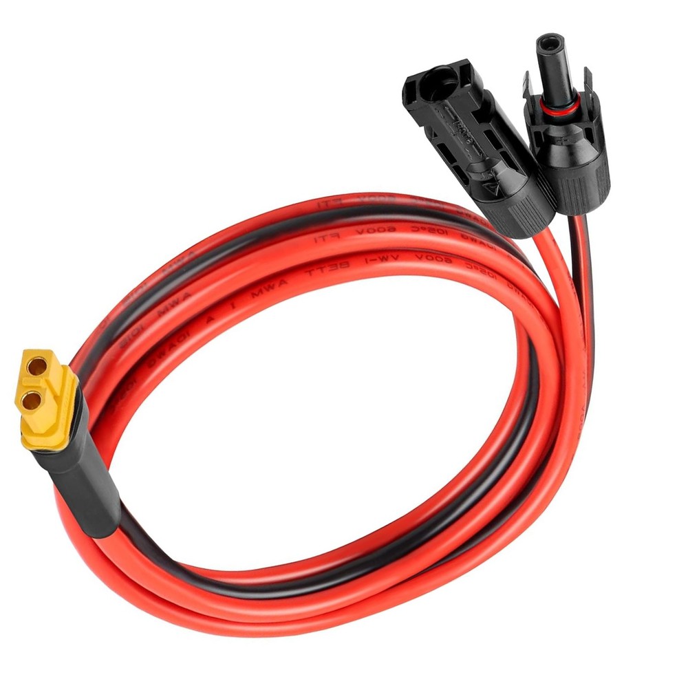 Solar Panel Extension Cable Wire XT60 Female to Solar Connectors