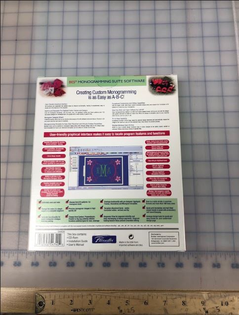 Brother BES Monogramming Suite Embroidery Software