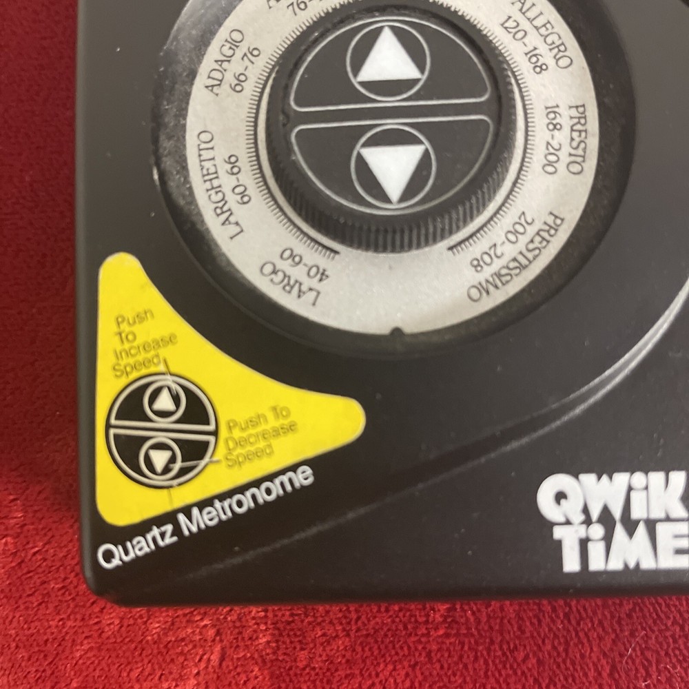 Qwik Time Electronic Quartz Metronome 1995 Tested Works Great!