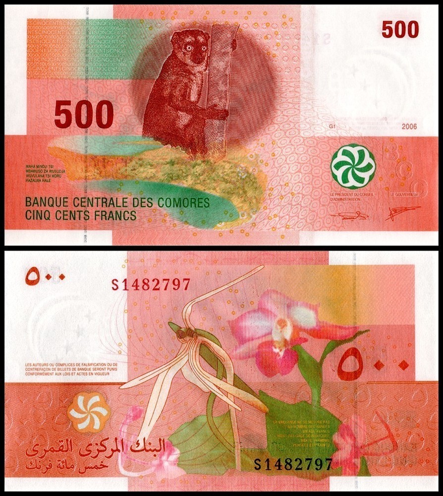 Comoros 500 Francs, 2006, P-15c, UNC