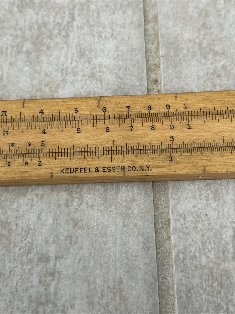 K&E Keuffel & Esser Beginner's Slide Rule N4058W Original Packaging.