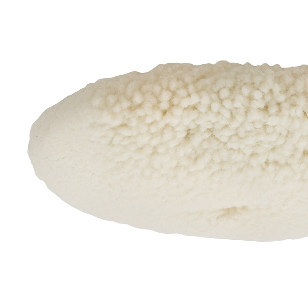 7 Inch Wool Polishing Sponge Pad Hook Loop for Buffer Compound Backing Plate