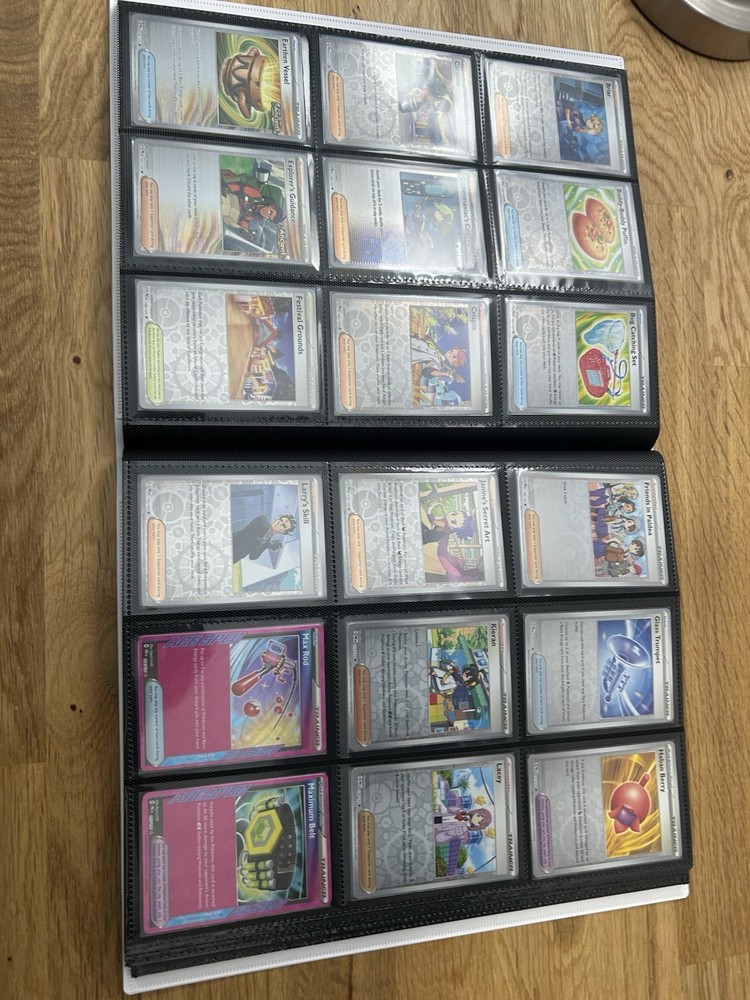 Prismatic Evolutions Complete Master Base Set, Reverse Holo, EX A-Spec W/ Binder