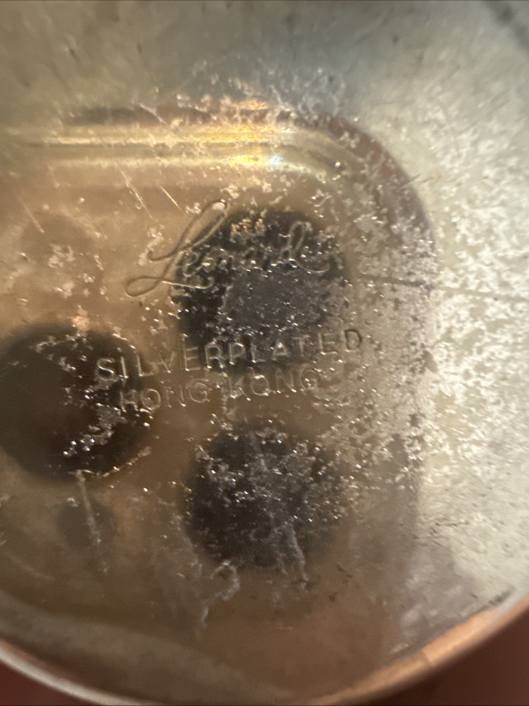 6 Silver Plated Baby Cups As Is