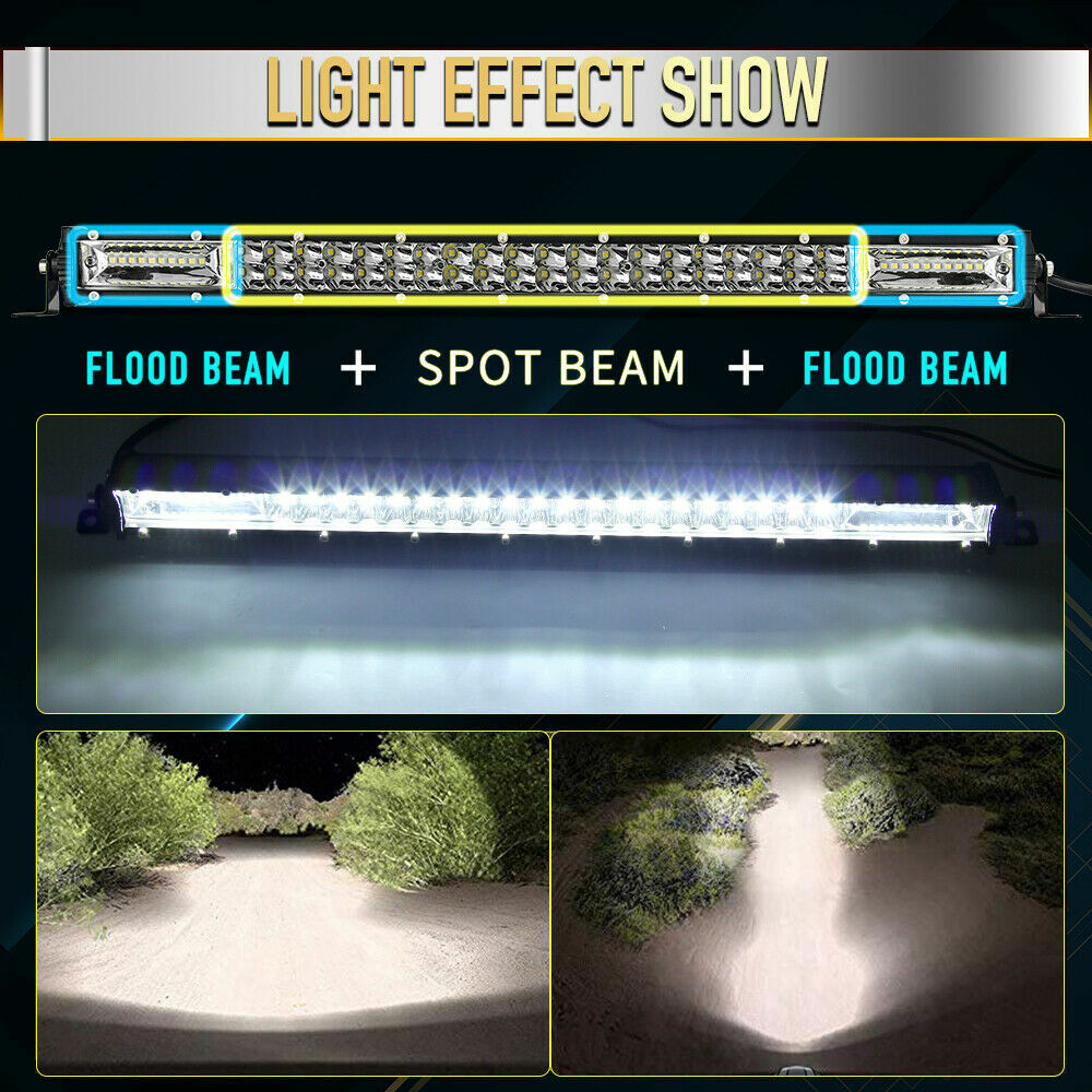 Super Rectangular Marine 7'' LED Pontoon Docking Work Light Boat Bar Head Light