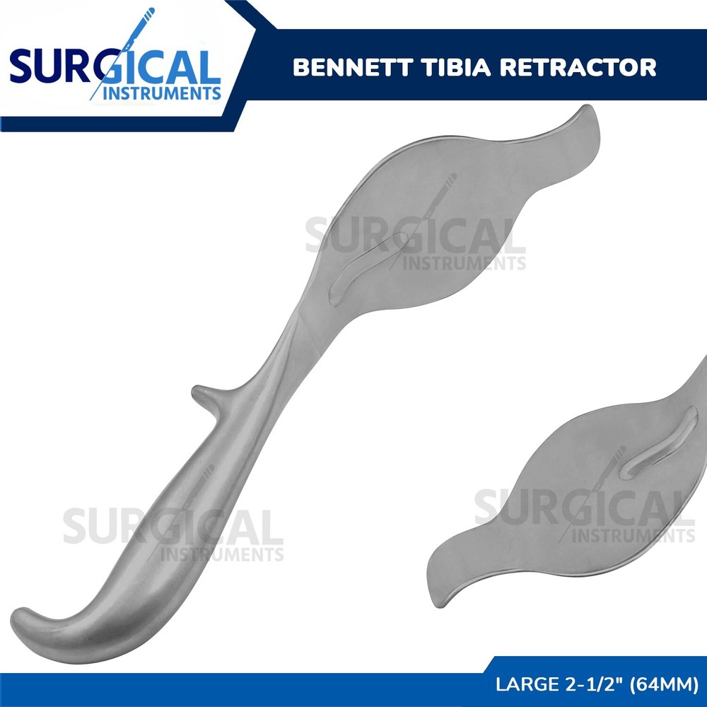 Bennett Tibia Retractor Large 2-1/2" (64mm) Surgical & Veterinary German Grade